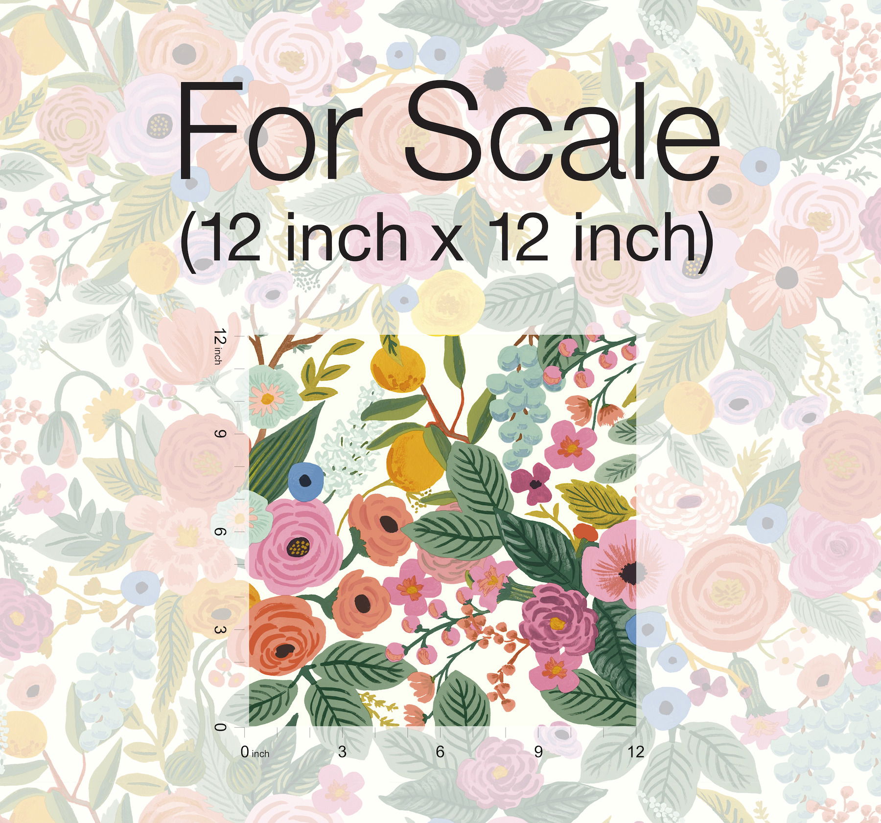 Garden Party Rose Peel & Stick Wallpaper, by York Wall, 20' length x 2'3" width x 0.02" depth View 3