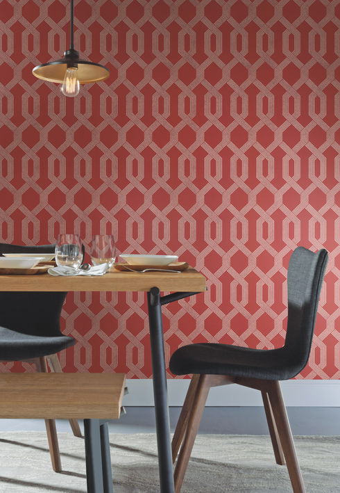 Viva Lounge Red Wallpaper