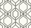 Sawgrass Trellis White & Grey Wallpaper, by York Wall, 27' length x 2'3" width x 0.02" depth thumbnail 1