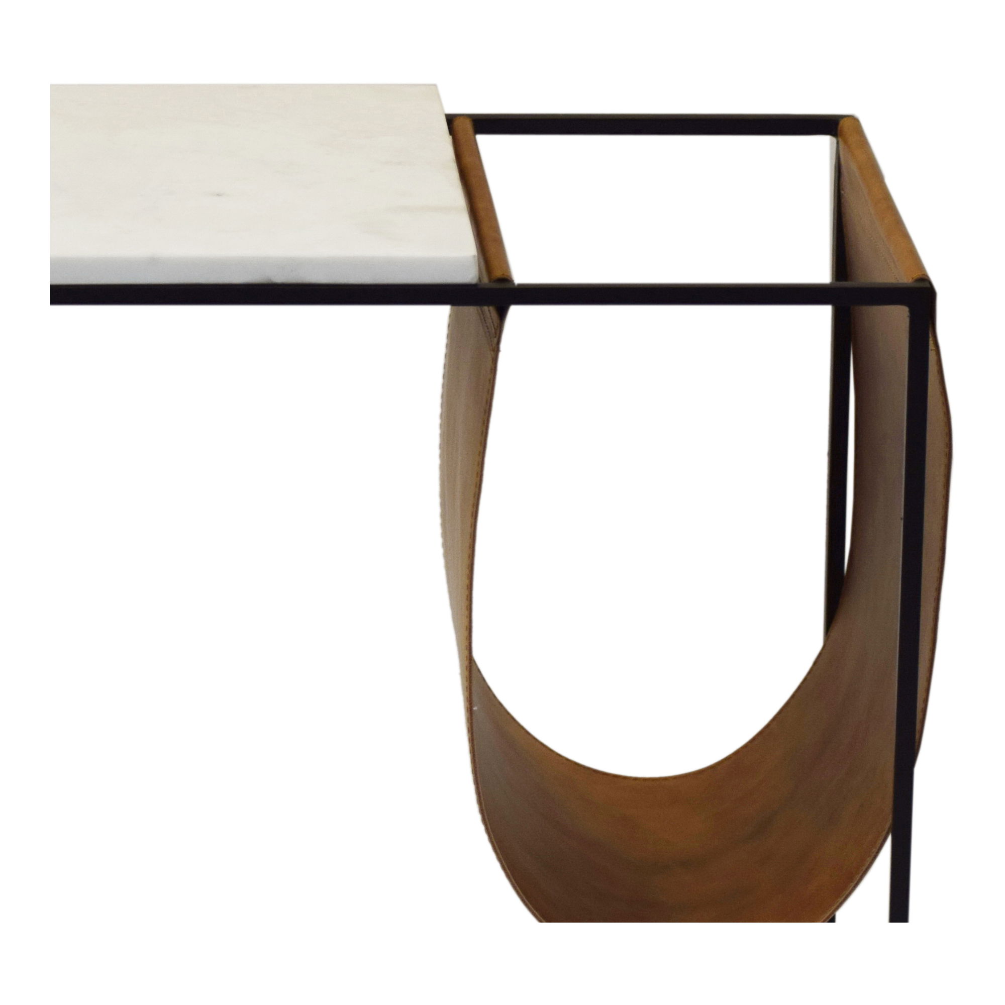 Cave Magazine Rack Brown, Side & End Table by Moe's Home, 22" width x 20" height x 14.5" depth View 3
