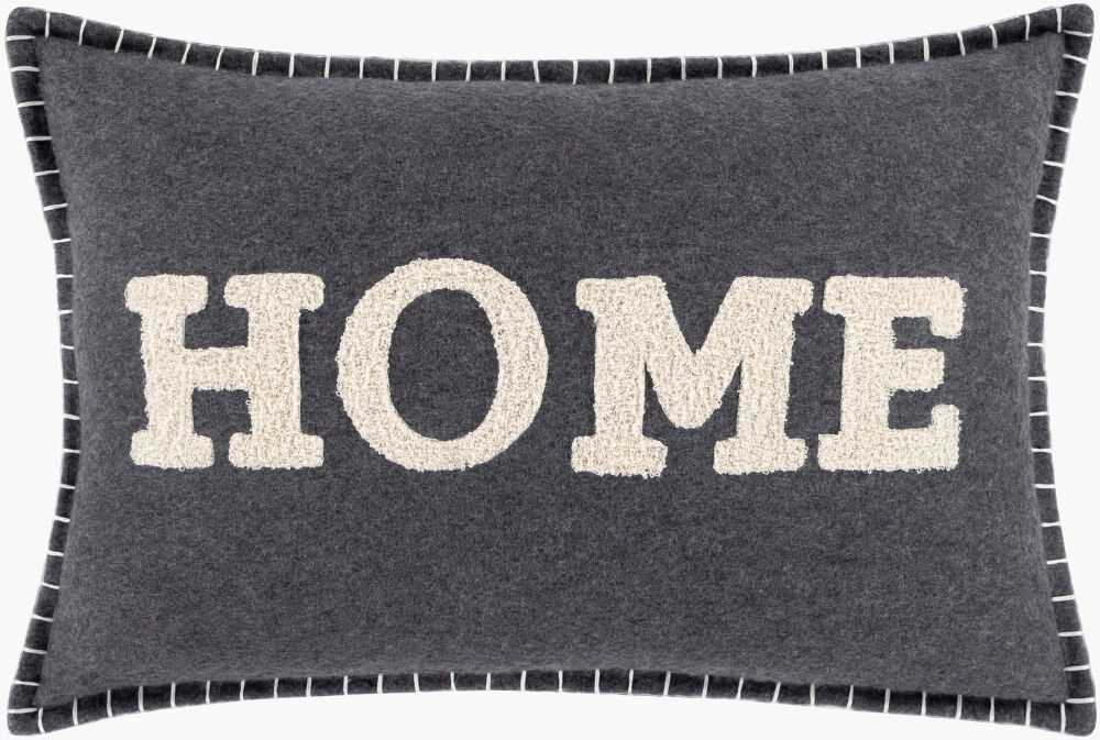 Home Time Lumbar Pillow, Decorative Pillow by Surya, 14" length x 22" width