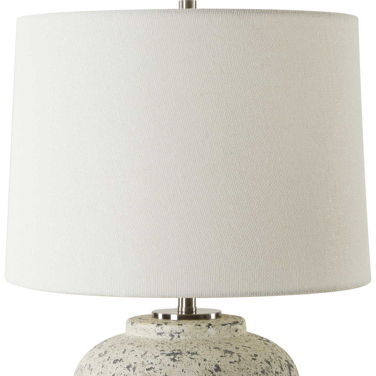 Rupture Aged Ivory Table Lamp, by Uttermost, 13" width x 19" height x 13" depth View 7
