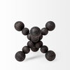 Carollan I (Small) 7L x 7W Black Geometric Wood Ball Jack, Decorative Object by Mercana, 6.69" length x 6.69" width x 6.69" height thumbnail 6