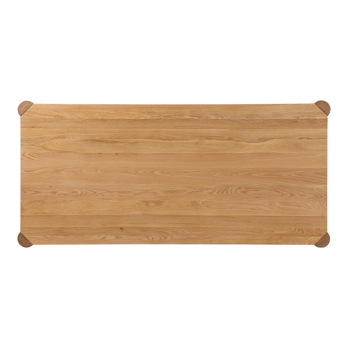 Post Large Table Large Natural Oak, Dining Table by Moe's Home, 96" width x 29" height x 39" depth View 5