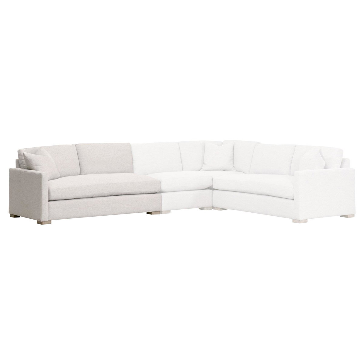 Clara Modular 2-Seat Left Slim Arm Sofa, Seating by Essentials for Living, 66.25" width x 34" height x 36" depth View 10