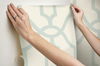 Magnolia Home Woven Trellis Beige & Blue Peel & Stick Wallpaper thumbnail 6
