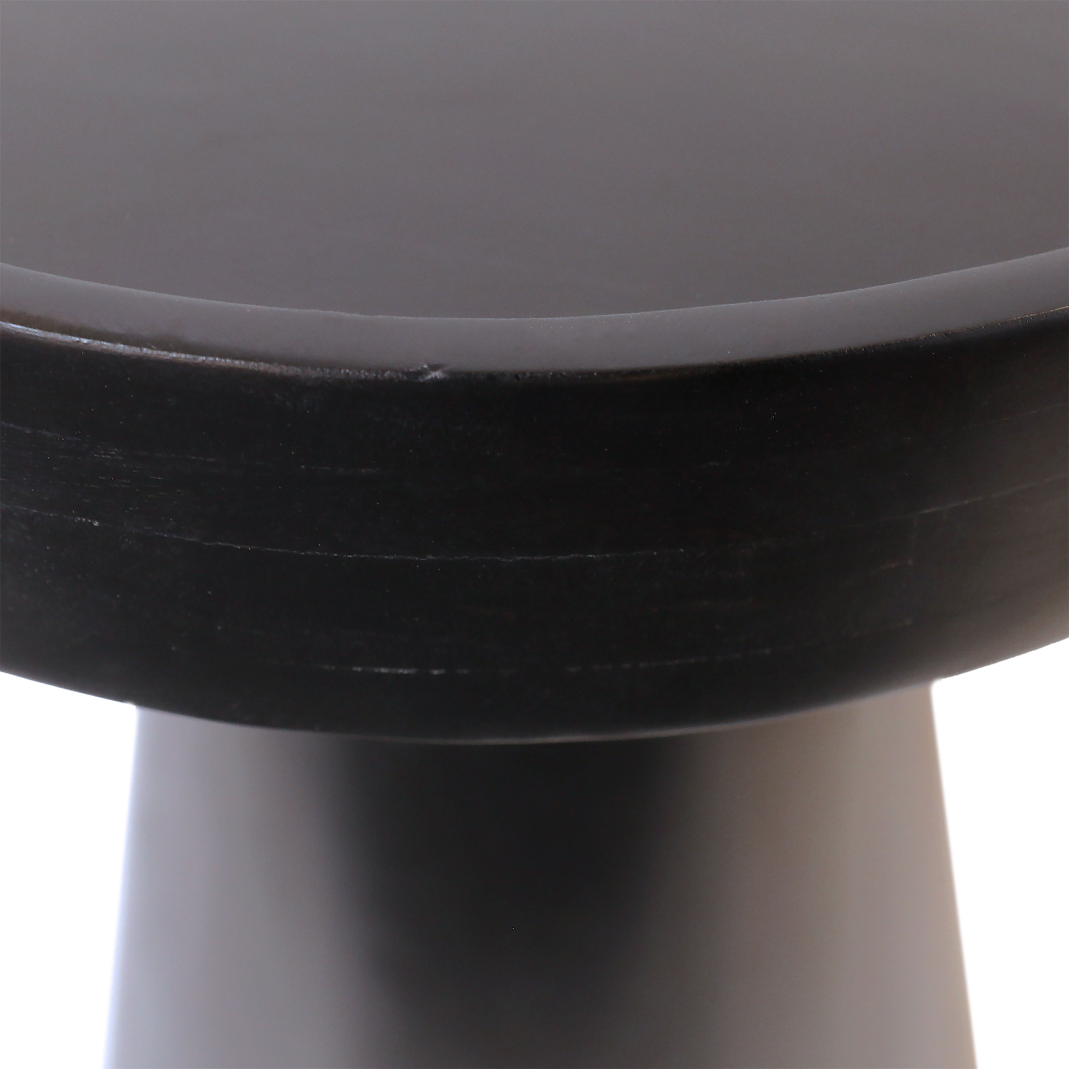 Blandon Side Table Black, Side & End Table by Dovetail, 16" width x 21" height x 16" depth View 3