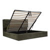 Sebastion Queen Storage Bed Green, by Moe's Home, 5'4.56" width x 3'8.88" height x 7'1.43" depth thumbnail 2