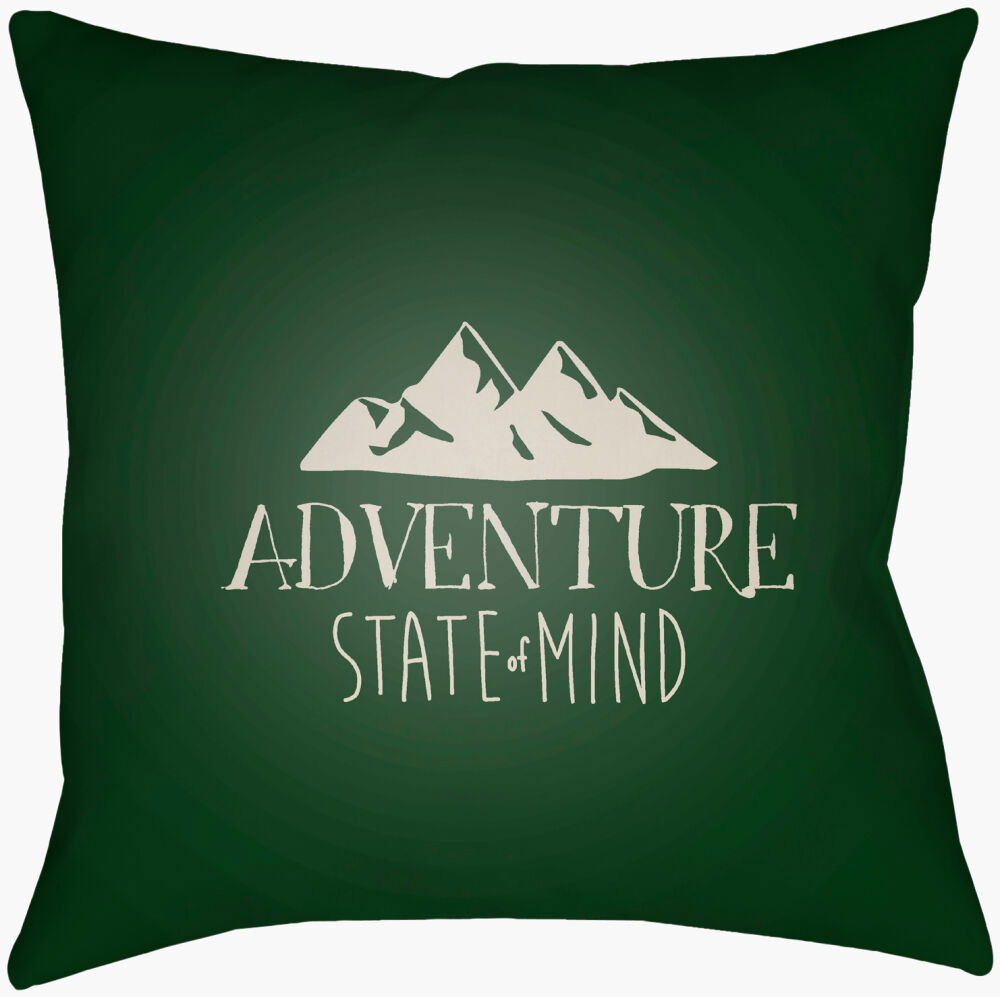 Adventure III Accent Pillow, Decorative Pillow by Surya, 18" length x 18" width