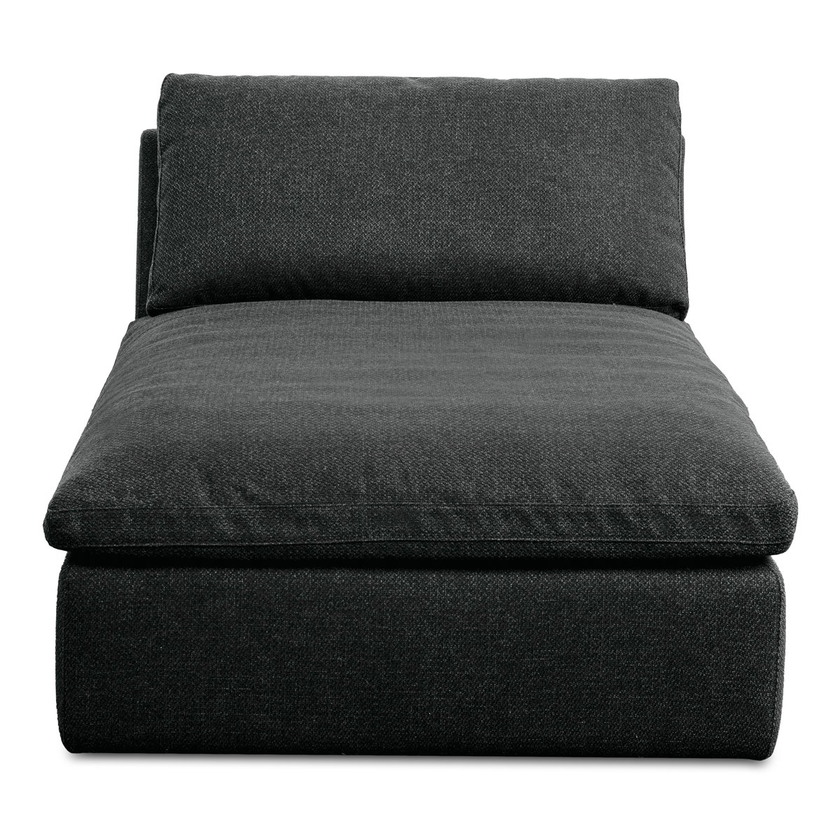 Miles Outdoor Chaise Speckled Charcoal, Chaise Lounges & Daybed by Moe's Home, 65" width x 35.8" height x 40" depth View 1