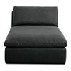 Miles Outdoor Chaise Speckled Charcoal, Chaise Lounges & Daybed by Moe's Home, 65" width x 35.8" height x 40" depth thumbnail 1
