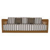 Adelaide Outdoor Sofa Brown Stripe, by Moe's Home, 7'6" width x 2'8" height x 2'10.09" depth thumbnail 1