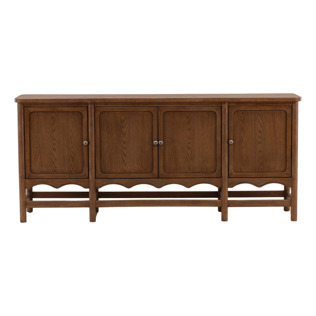 Phoebe Sideboard Dark Brown, Sideboards & Buffet by Dovetail, 78" width x 34.25" height x 18.1" depth View 2