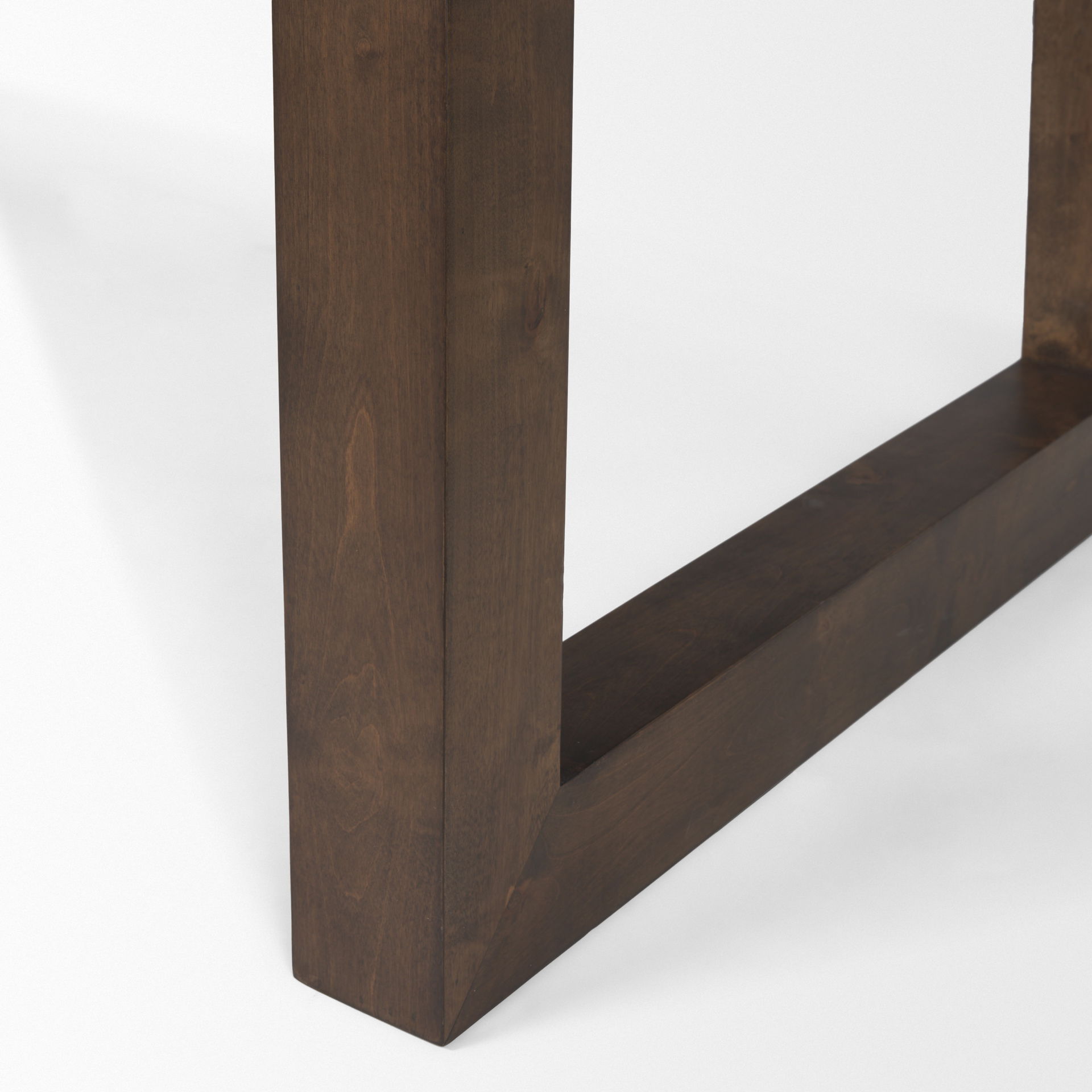 Takota Dark Brown Rectangular Oak Wood with Birch Wood Legs Extendable Dining Table large image 