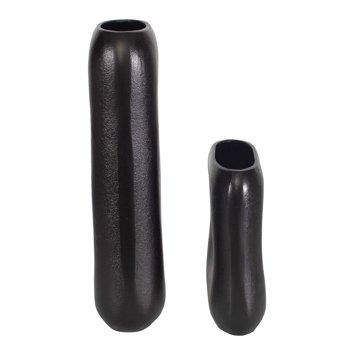 Anodic Dark Brown Vases Set/2, by Uttermost, 9" width x 16.87" height x 3.75" depth View 4
