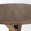 Solana Medium Brown Wood Foyer Table, Side & End Table by Mercana, 32" length x 32" width x 30" height thumbnail 7