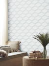 Palisades Paperweave Smokey Blue Wallpaper thumbnail 1
