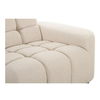 Roman L-shaped Sectional Oat, Sectional Sofa by Moe's Home, 118" width x 26.5" height x 118" depth thumbnail 6