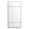 Wrenton Brass Rectangular Mirror, by Uttermost, 30" width x 60" height x 1.5" depth thumbnail 1