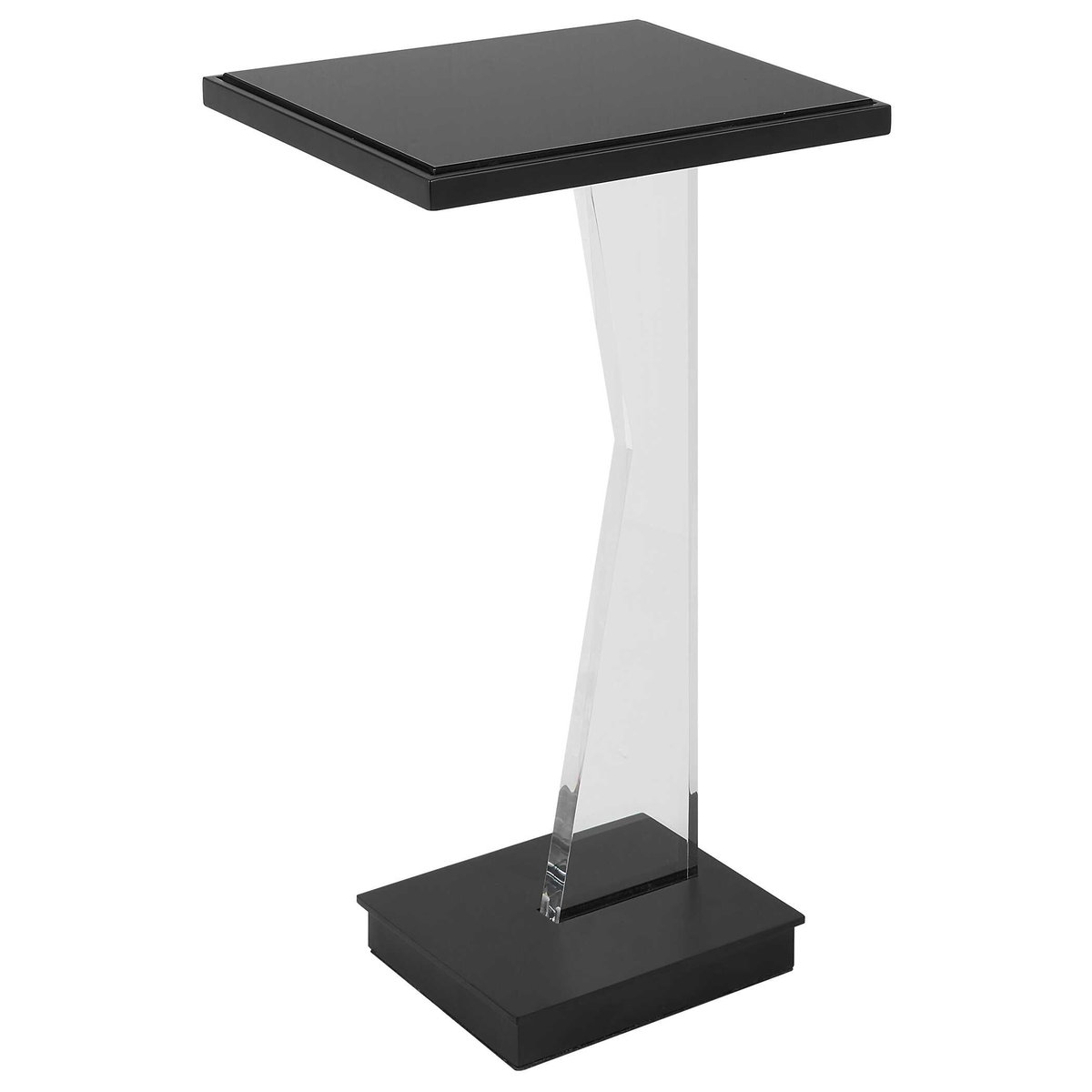Angle Contemporary Accent Table, Side & End Table by Uttermost, 12.5" width x 22.75" height x 9.62" depth View 7
