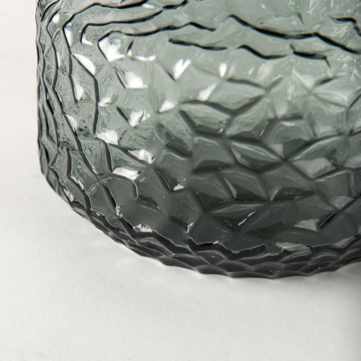 Jolene 7' Green Waterglass Glass Vase, by Mercana, 6.3" length x 6.3" width x 7.2" height View 9