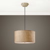 Dafina 3 Light Burlap Drum Pendant, by Uttermost, 1'10" width x 1' height x 1'10" diameter x 1'10" depth thumbnail 2