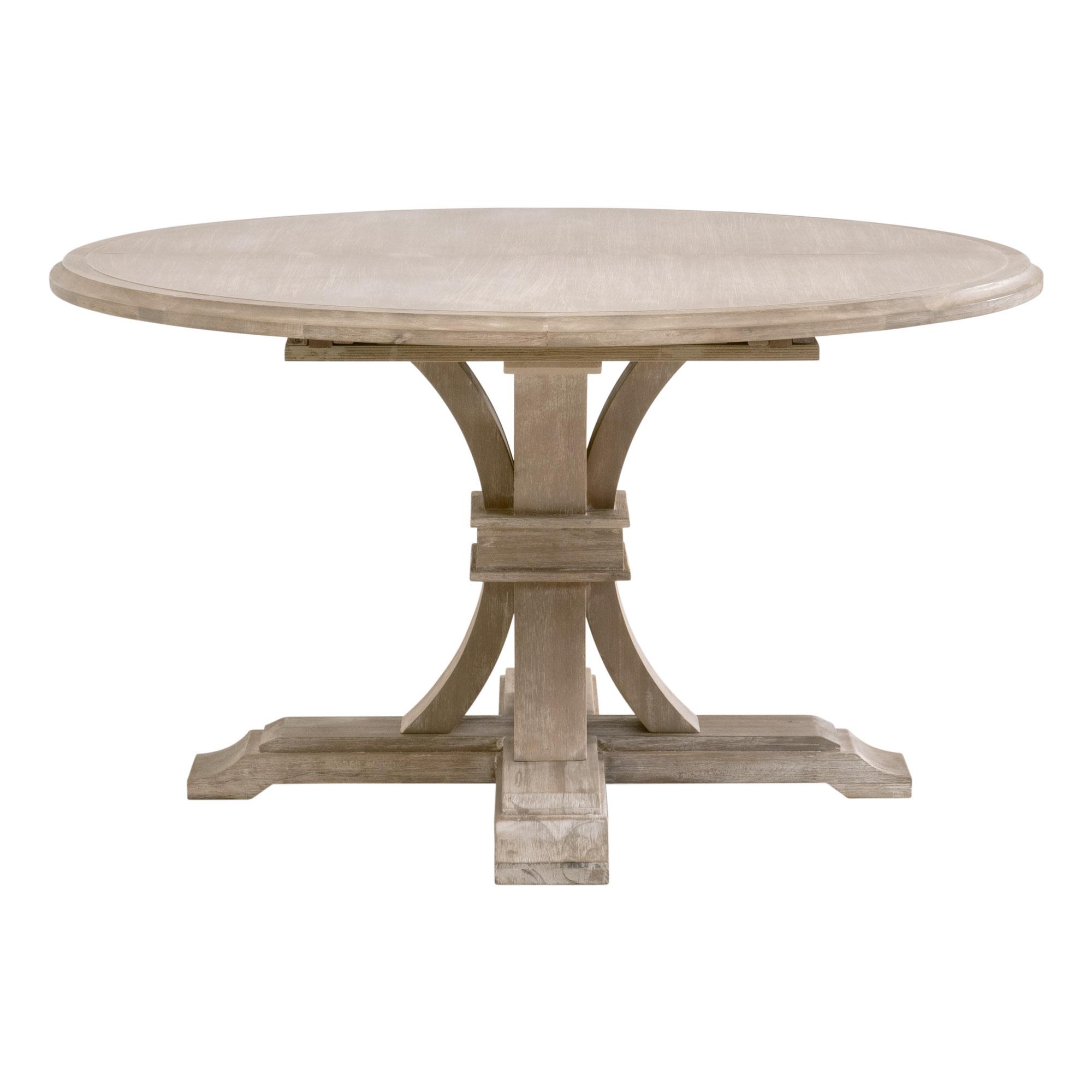 Devon 54' Round Extension Dining Table, by Essentials for Living, 54" width x 30" height x 54" depth View 6