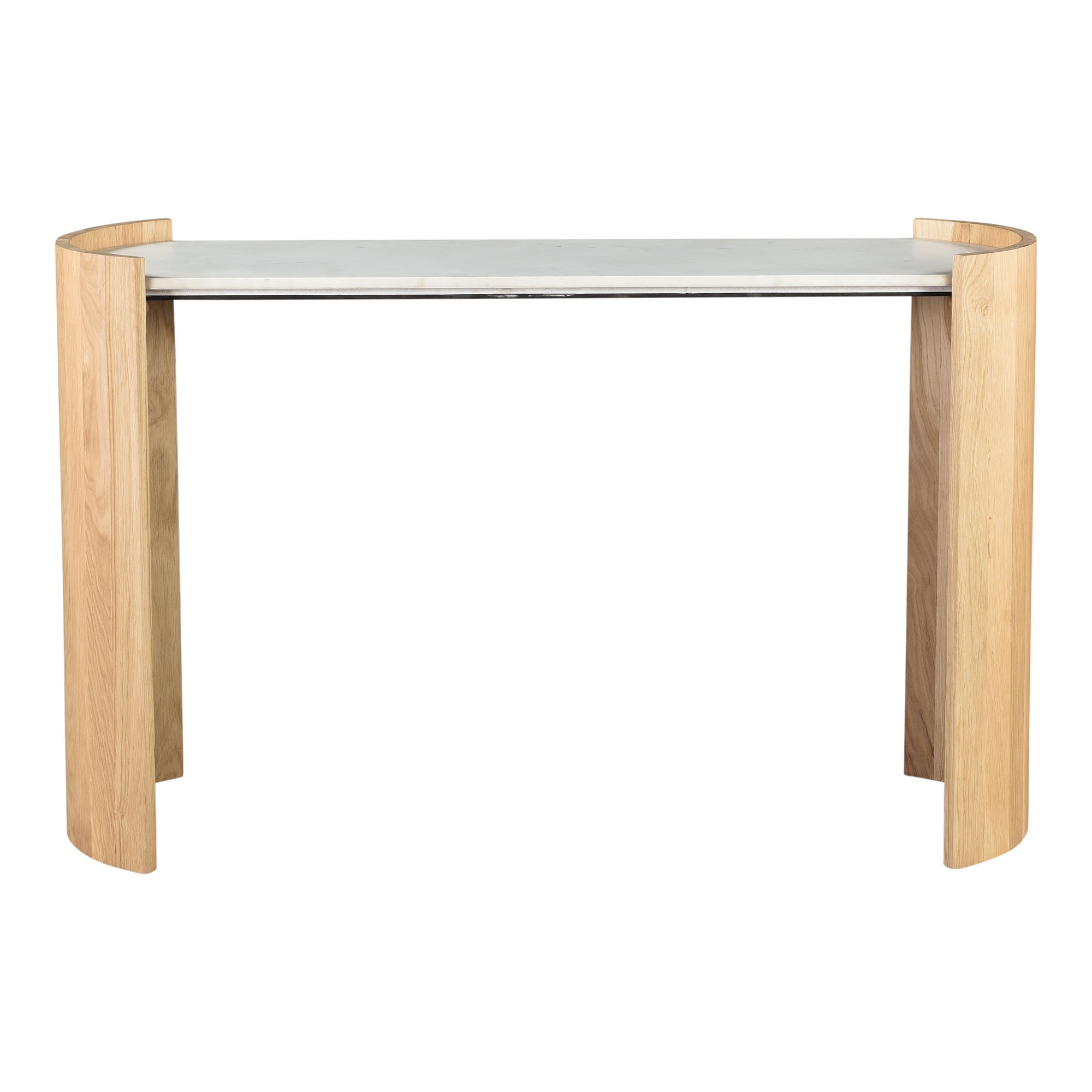 Dala Console Table White, by Moe's Home, 50" width x 31" height x 17" depth View 1