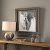 Custom Black And White Horses Print, by Uttermost, 2'7.5" width x 2'7.5" height x 2.75" depth thumbnail 5