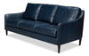 Alehandro Leather Sofa  Chateau Blue thumbnail 7