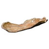 Teak Leaf Bowl, Decorative Tray by Uttermost, 26.75" width x 4.75" height x 9.75" depth thumbnail 1