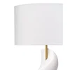 Cobra Ricestone Table Lamp with Linen Shade, by Jamie Young, 19" width x 33" height x 19" depth thumbnail 5