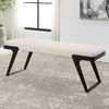Hover Modern Bench, Furniture by Uttermost, 53" width x 19" height x 16" depth thumbnail 2