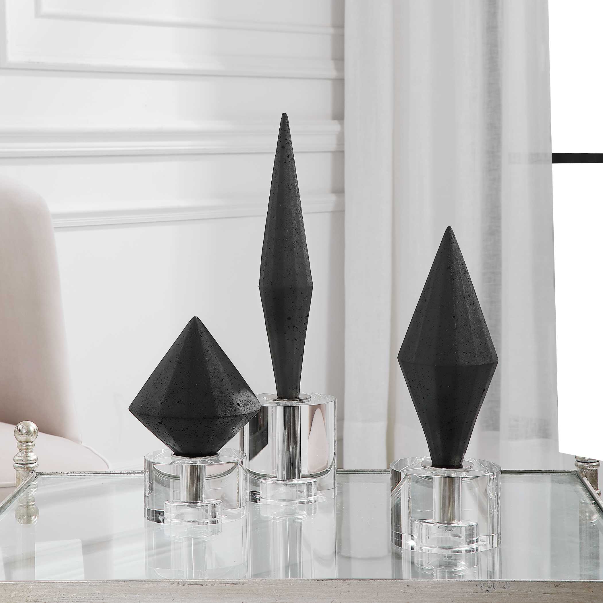 Alize Black Sculptures Set/3 large image 