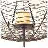 Rihanna I Small Black Metal Umbrella Candle Holder Lantern, Lighting by Mercana, 31" length x 12.99" width x 31.1" height thumbnail 3