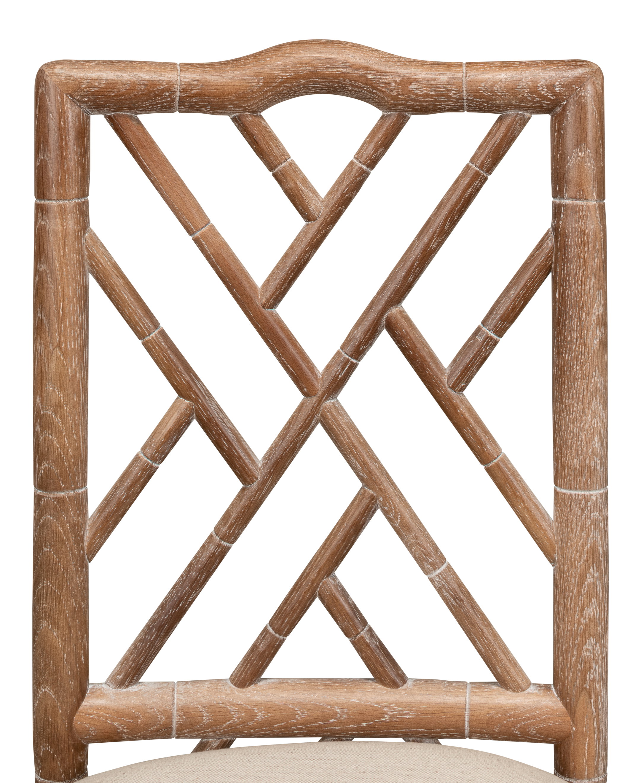 Brighton Bamboo Side Chair, Dining Chair by Sarreid, 17" length x 22" width x 39" height View 4