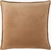 Cotton Velvet Accent Pillow Down, Decorative Pillow by Surya, 20" length x 20" width thumbnail
