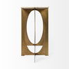Reinhold IV 59L x 16W White Marble Top Gold Metal Base Console Table thumbnail 4