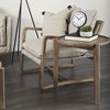 Cleaver I 22 x 24 Round Top Brown Solid Wood Accent Table thumbnail 1