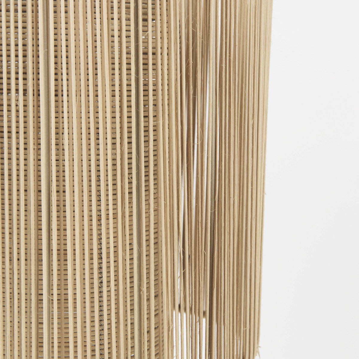 Aviario 14.2 L x 14.2 W x 14.2 H Natural Cane Cylindrical Pendant Light, by Mercana, 12.25" length x 12.25" width x 14.75" height View 8