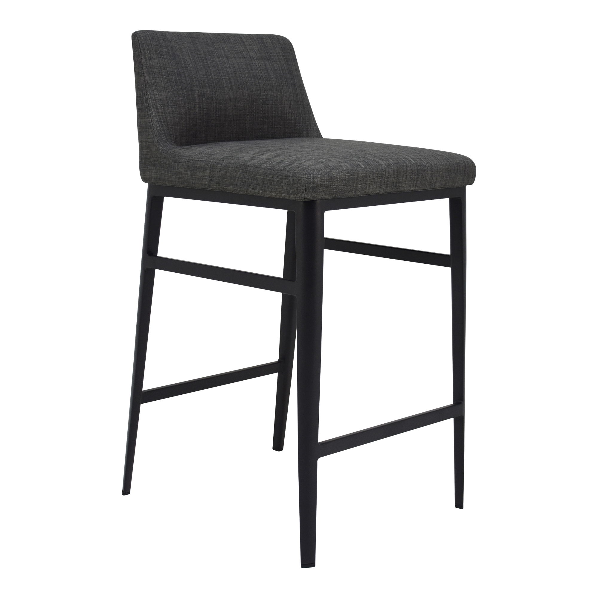 Baron Counter Stool Charcoal Grey, Counter & Bar Stool by Moe's Home, 17.5" width x 34" height x 20" depth View 2