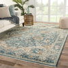 Jaipur Living Elyas Hand-Knotted Medallion Blue/ Ivory Area Rug (10'X14') thumbnail 2