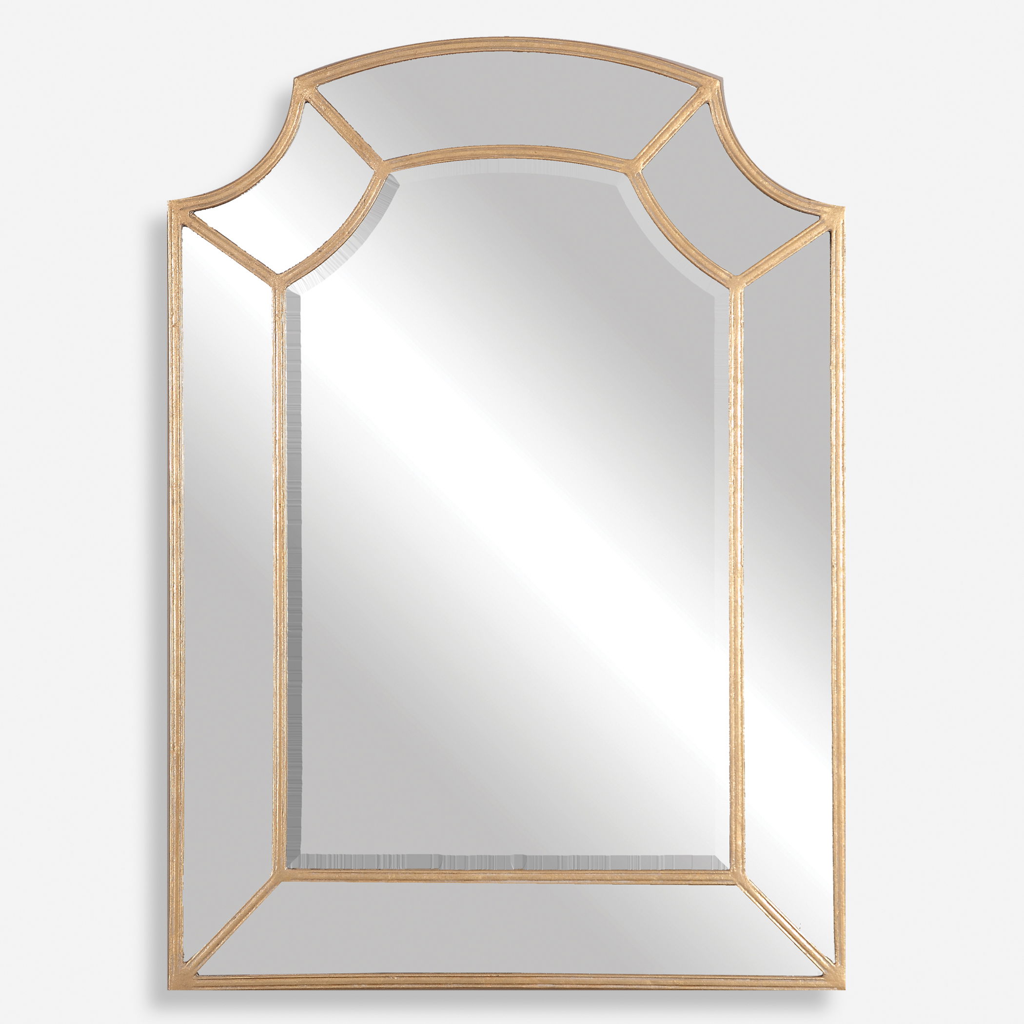 Francoli Gold Arch Mirror, by Uttermost, 32" width x 43.87" height x 1" depth View 1