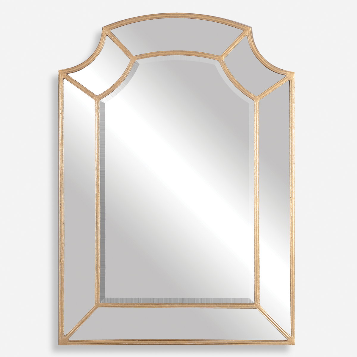 Francoli Gold Arch Mirror, by Uttermost, 32" width x 43.87" height x 1" depth View 1