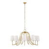 Seville 9 Light Gold Chandelier, Ceiling Light by Uttermost, 21.62" height x 42" diameter thumbnail 8