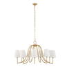 Seville 9 Light Gold Chandelier, Pendant by Uttermost, 21.62" height x 42" diameter thumbnail 8