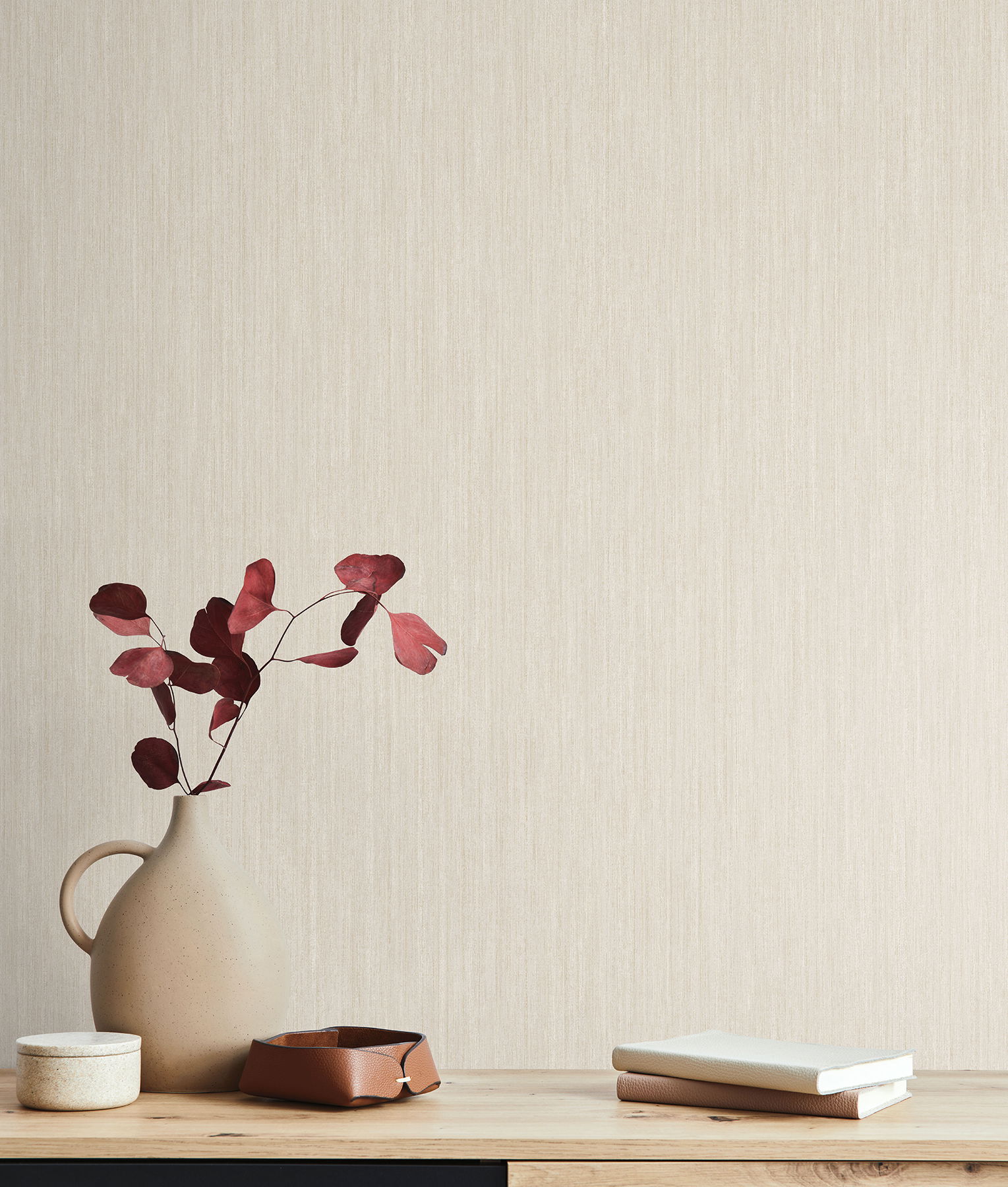 Smooth as Silk Beige Wallpaper large image 