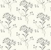 Magnolia Home Wildflower Black & White Peel & Stick Wallpaper, by York Wall, 20' length x 1'8.5" width x 0.02" depth thumbnail 1