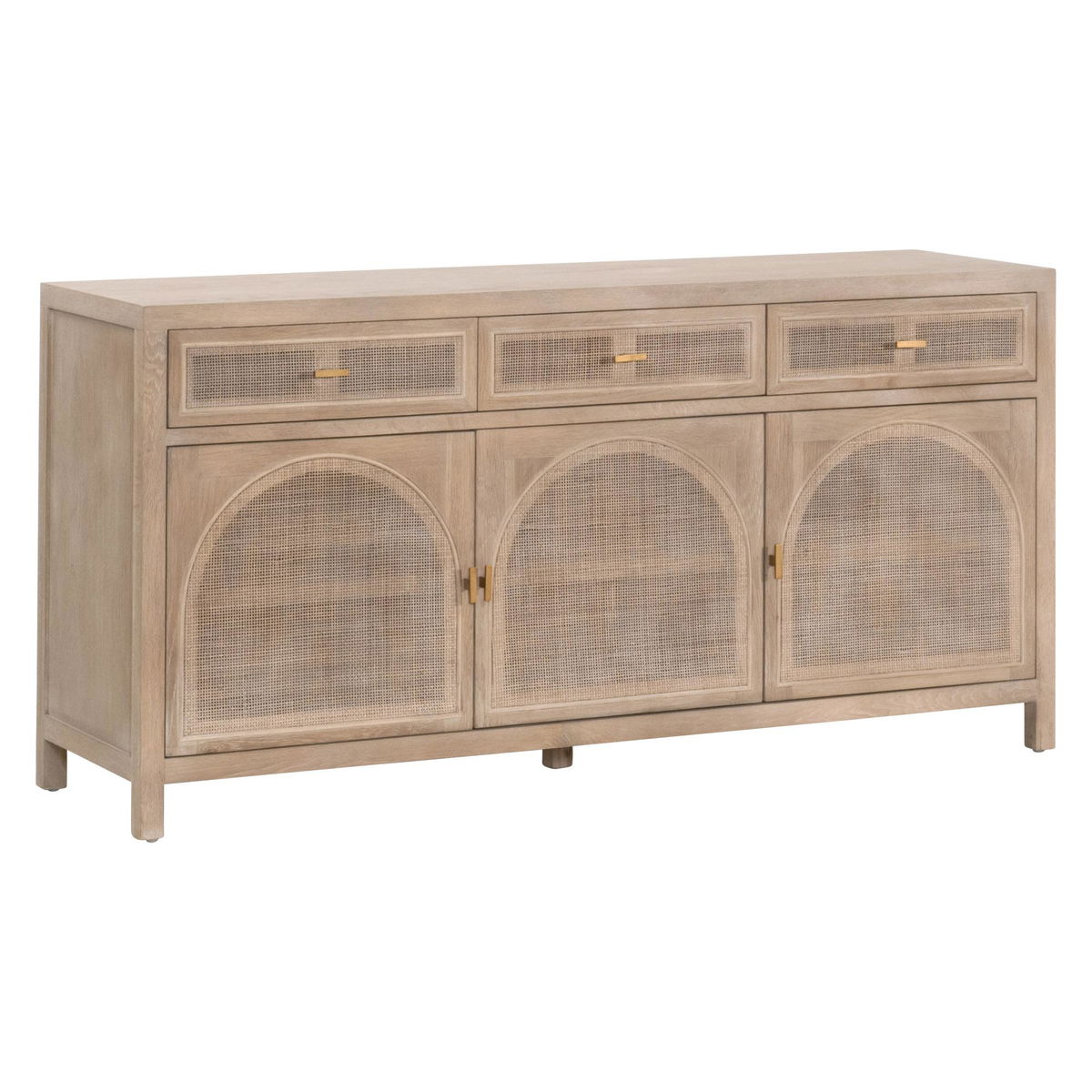 Cane Media Sideboard, Cabinets & Sideboard by Essentials for Living, 63" width x 31.5" height x 18" depth View 6