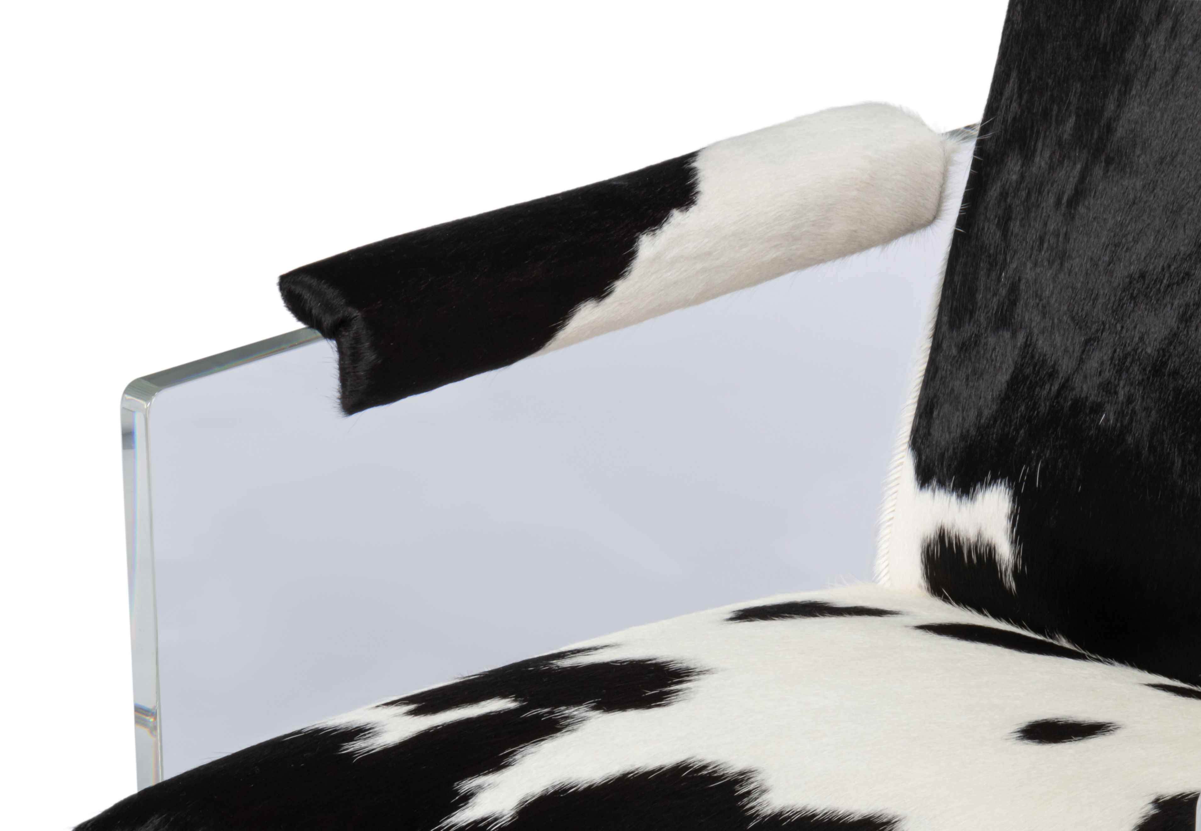 Holloway Armchair, Black & White, Seating by Sarreid, 24" length x 32" width x 31" height View 12